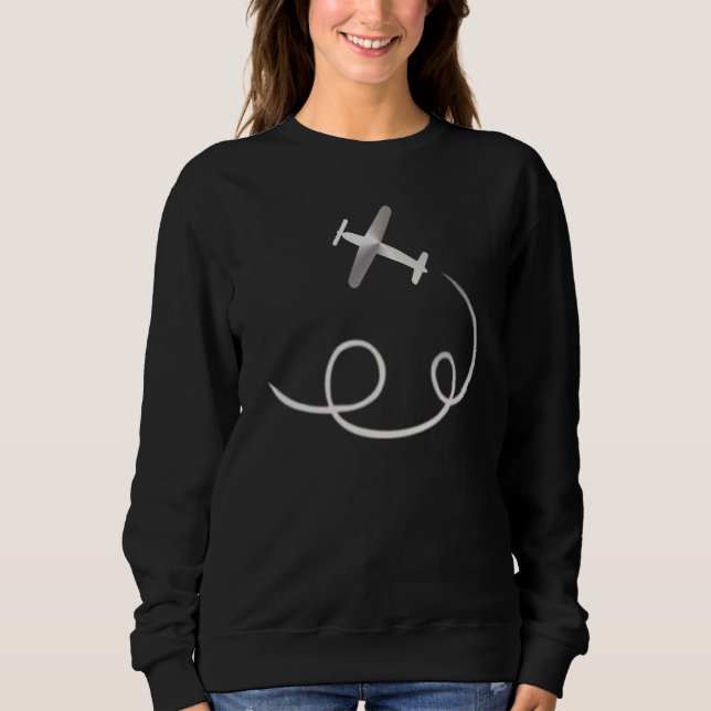 Thema des Pilotprogramms für Luftfahrzeuge mit Flu Sweatshirt (Vorderseite)