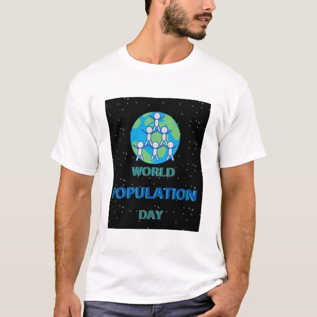 Thema des Weltbevölkerungstages T-Shirt (Vorderseite)