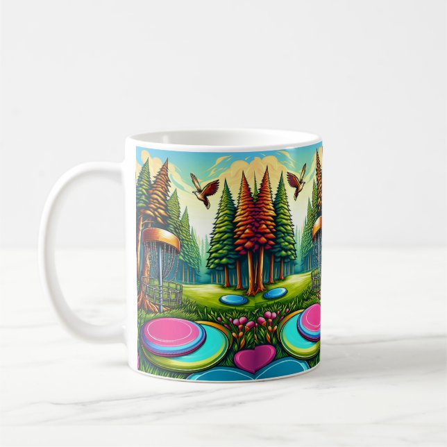 Thema "Disk Golf and Eagle" Kaffeetasse (Links)
