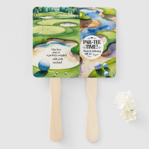 Thema einer Golfhochzeit Fächer