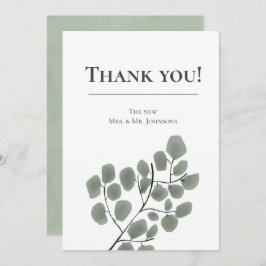 Thema Eukalyptus-Blätter Einladung