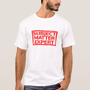 Thema-Experten-Briefmarke T-Shirt