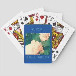 Thema florale Ermutigung Spielkarten