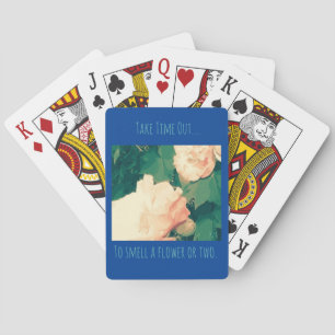 Thema florale Ermutigung Spielkarten