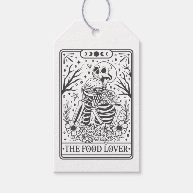 Thema "Food Lover Tarot" Geschenkanhänger (Vorderseite)