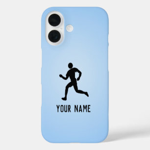 Thema für Fitness Fan oder Athlete Eigenname iPhone 16 Hülle