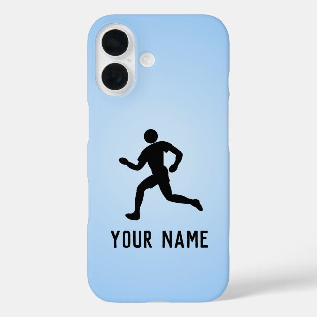 Thema für Fitness Fan oder Athlete Eigenname iPhone 16 Hülle (Rückseite)