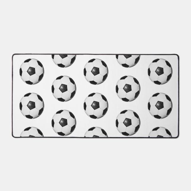 Thema Fußball-Ball-Muster-Sportteam Schreibtischunterlage (Vorderseite)