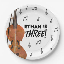 Thema Geigermusik Geburtstagsparty Teller
