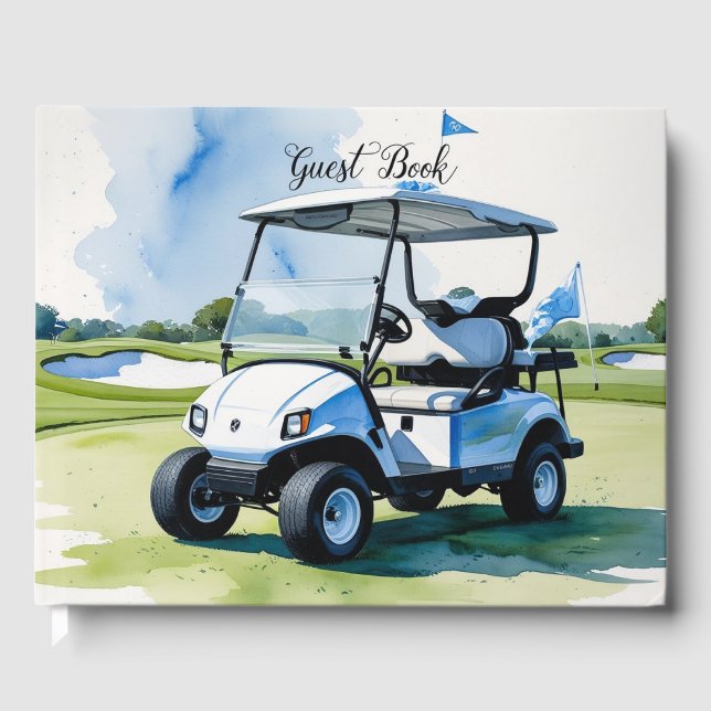 Thema Golf Baby Shower Boy Gästebuch (Vorderseite)