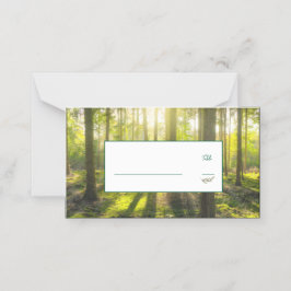 Thema "Grünes Wald" Platzkarte