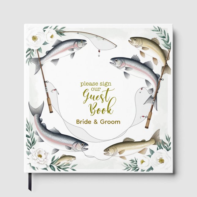 Thema Hochzeitsfeiern für Angelfreunde Gästebuch (Vorderseite)