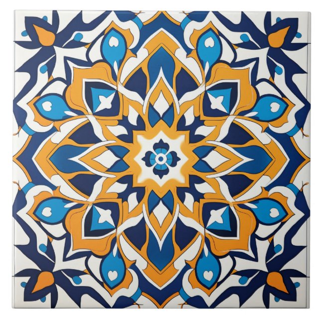 Thema im arabischen Design Fliese (Vorderseite)