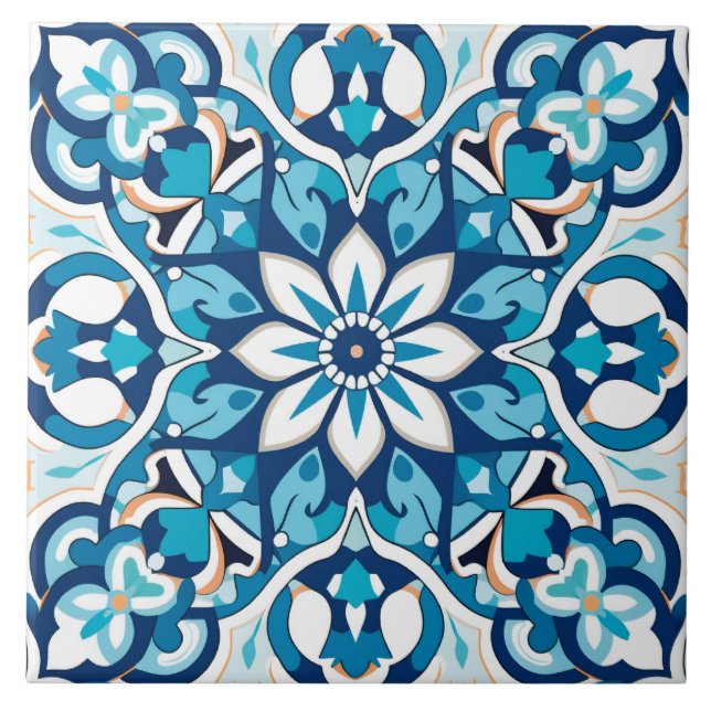 Thema im arabischen Design Fliese (Vorderseite)
