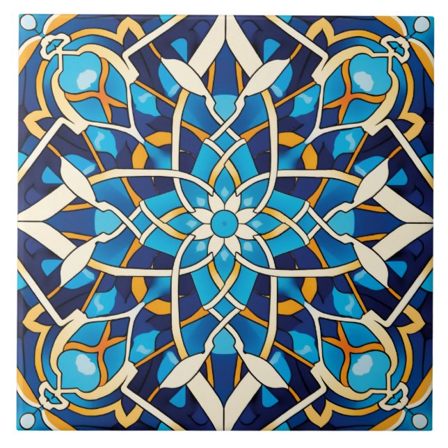 Thema im arabischen Design Fliese (Vorderseite)