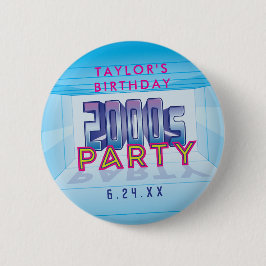 Thema-Knopf des Party-2000s Button