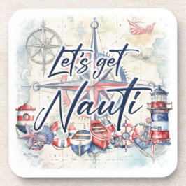 Thema "Let's Get Nauti" für das Küstenschiff Getränkeuntersetzer
