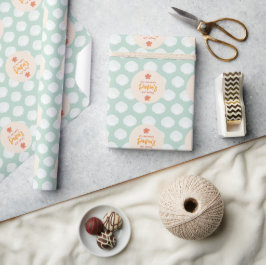 Thema "Muschel" des Party "Küstenstrand" Geschenkpapier