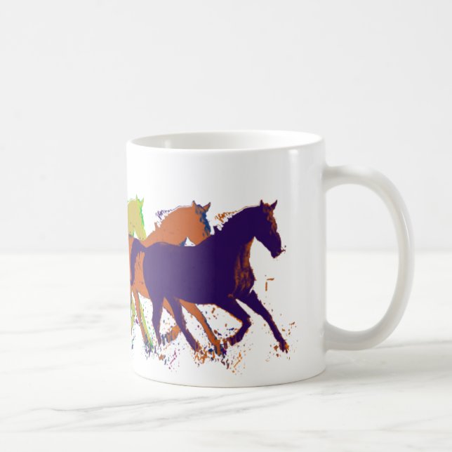 Thema Pferde Kaffeetasse (Rechts)