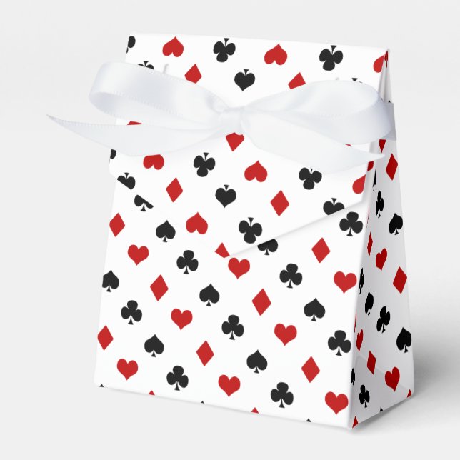Thema Poker | Kartenspielen Geschenkschachtel (Vorderseite)