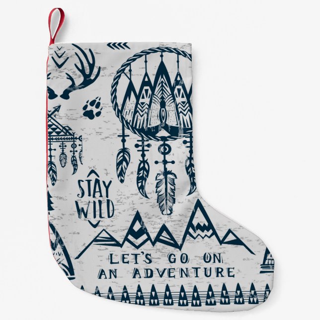 Thema Reise und Abenteuer Kleiner Weihnachtsstrumpf (Vorderseite)