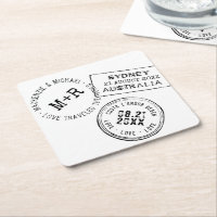 Thema Reisen EDITABLE TEXT Passport Briefmarke