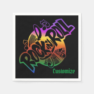 Thema Rock and Roll Rainbow Serviette