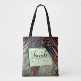 Thema Strand, Palmenfront, Skizzenbuch Tasche