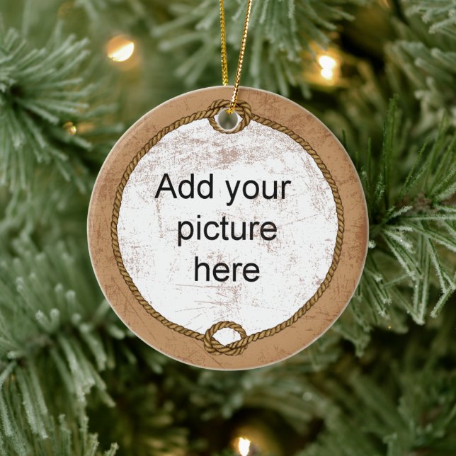 Thema Vintager Western Keramik Ornament (Baum)