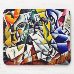 Thema von einem Färbergeschäft Mousepad