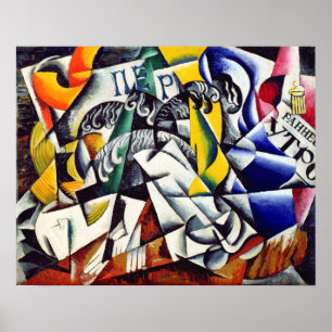 Thema von einem Färbergeschäft Poster