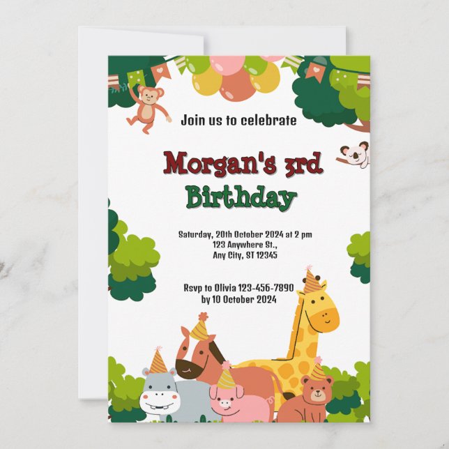 Thema Wildtiere (Vorderseite)