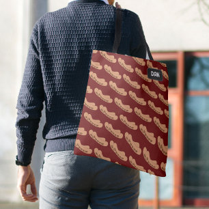 Thema Wurst - Zwei Bangers und Name oder Initialen Tasche