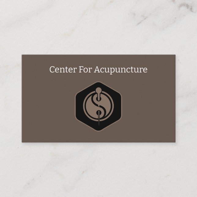 Thème Acupuncture Médicale Cartes de visite (Devant)