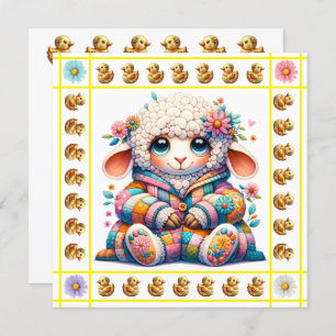 Thème Animaux de Bébé - Invitation