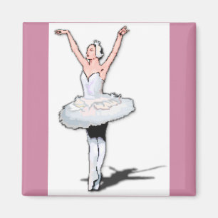 Thème Ballet Pink Ballerina Magnet