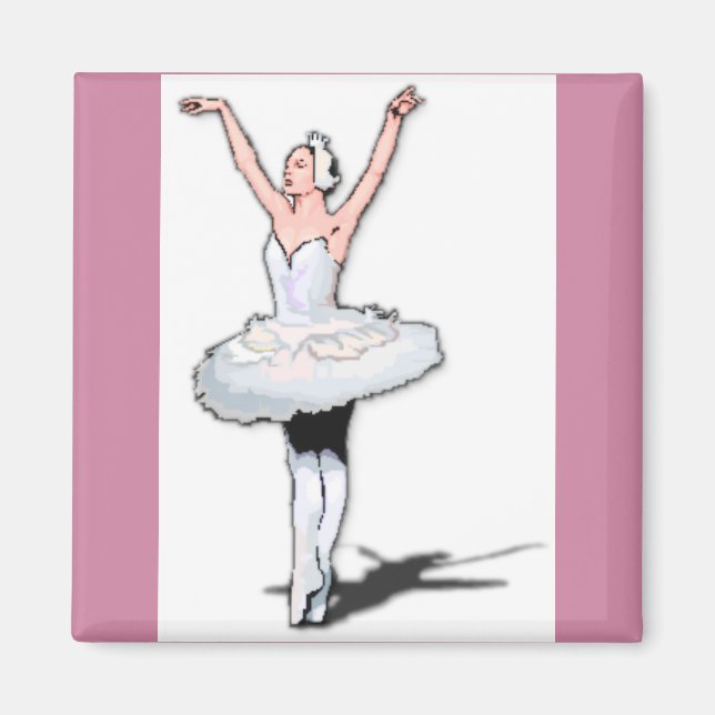 Thème Ballet Pink Ballerina Magnet (Devant)