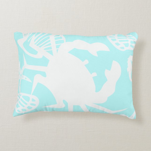 Theme Crab and Seashell Pillow Zierkissen (Rückseite)