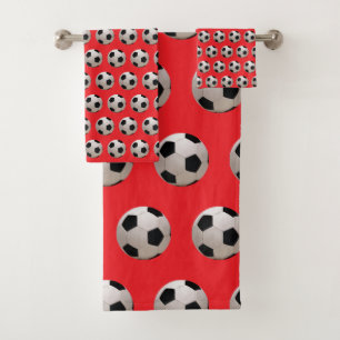 Thème de ballon de football rouge