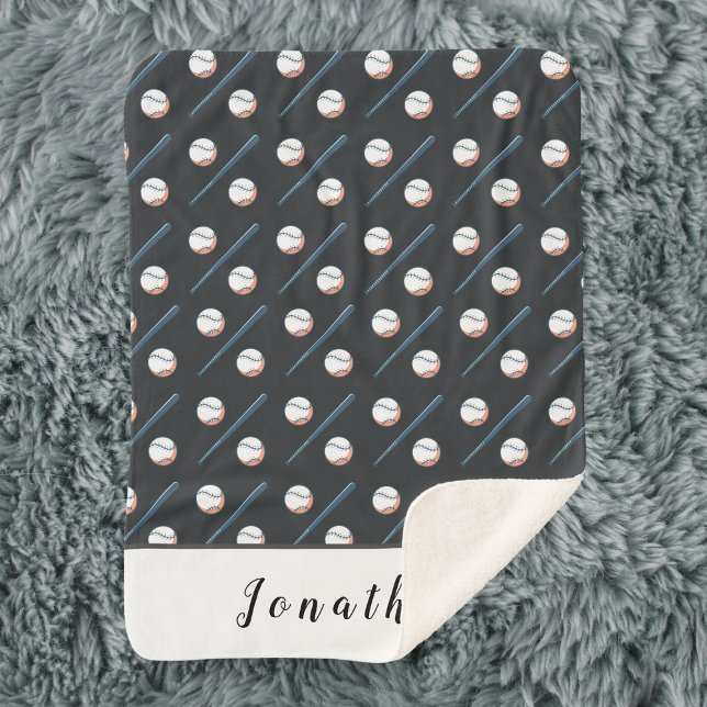 Thème de baseball Nom personnalisé couverture pour (Créateur téléchargé)