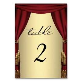 Thème de film Gold Numéros de table