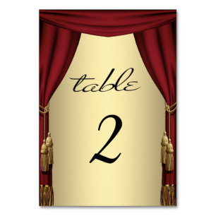 Thème de film Gold Numéros de table