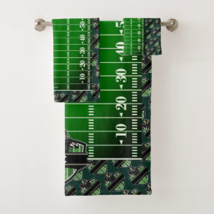 Thème de football américain personnalisé Serviette