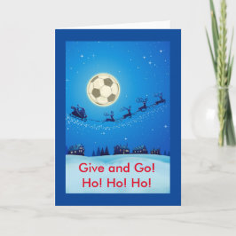Thème de football Carte de Noël