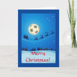 Thème de football Carte de Noël