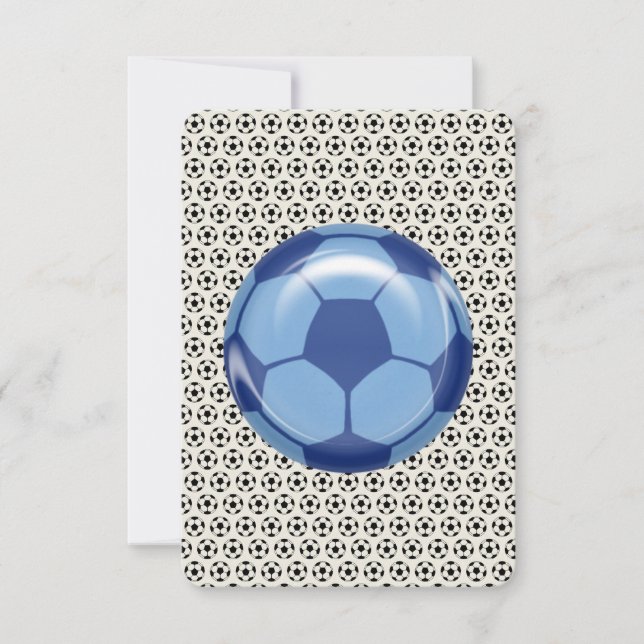 Thème de football de carte RSVP Bat mitzvah de bar (Devant)