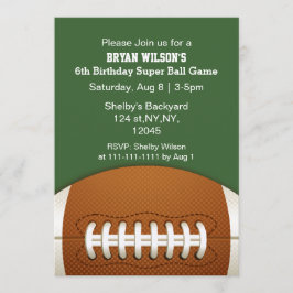 Thème de football pour les Invitations sportifs pe