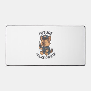 Thème de futur policier avec un chien mignon