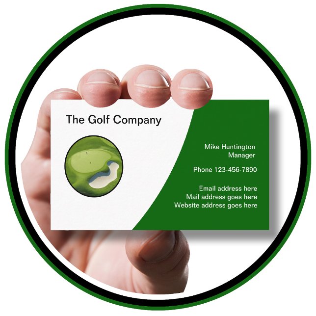 Thème de golf Logo moderne Cartes de visite (Créateur téléchargé)