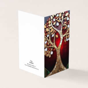 Thème de Noël Arbre de vie mosaïque verre brisé